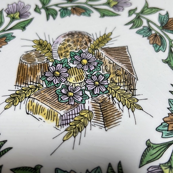 GIEN Dining Vintage Gien Plate Les Fromages French Cheese Serving